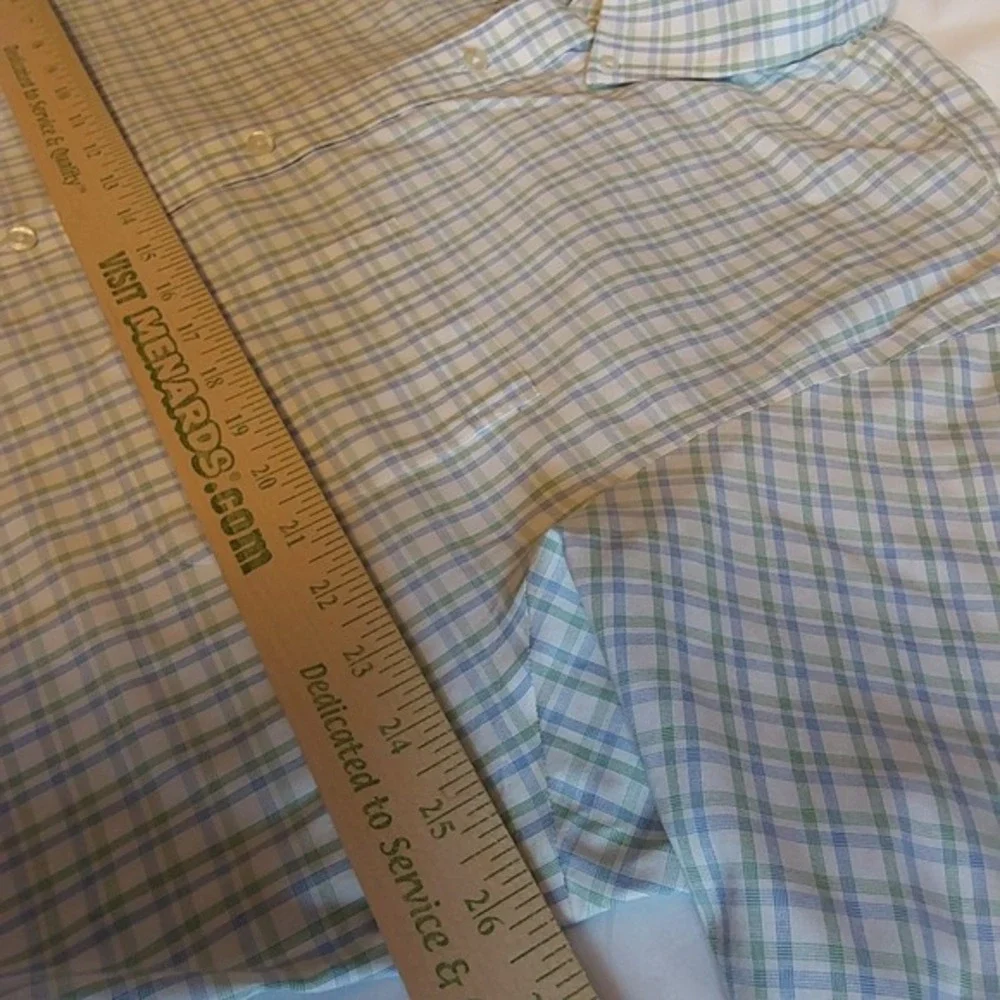 Lands' End Men's Dress Shirt 17.5 Traditional Fit 100% Supima Cotton‎ Non-Iron